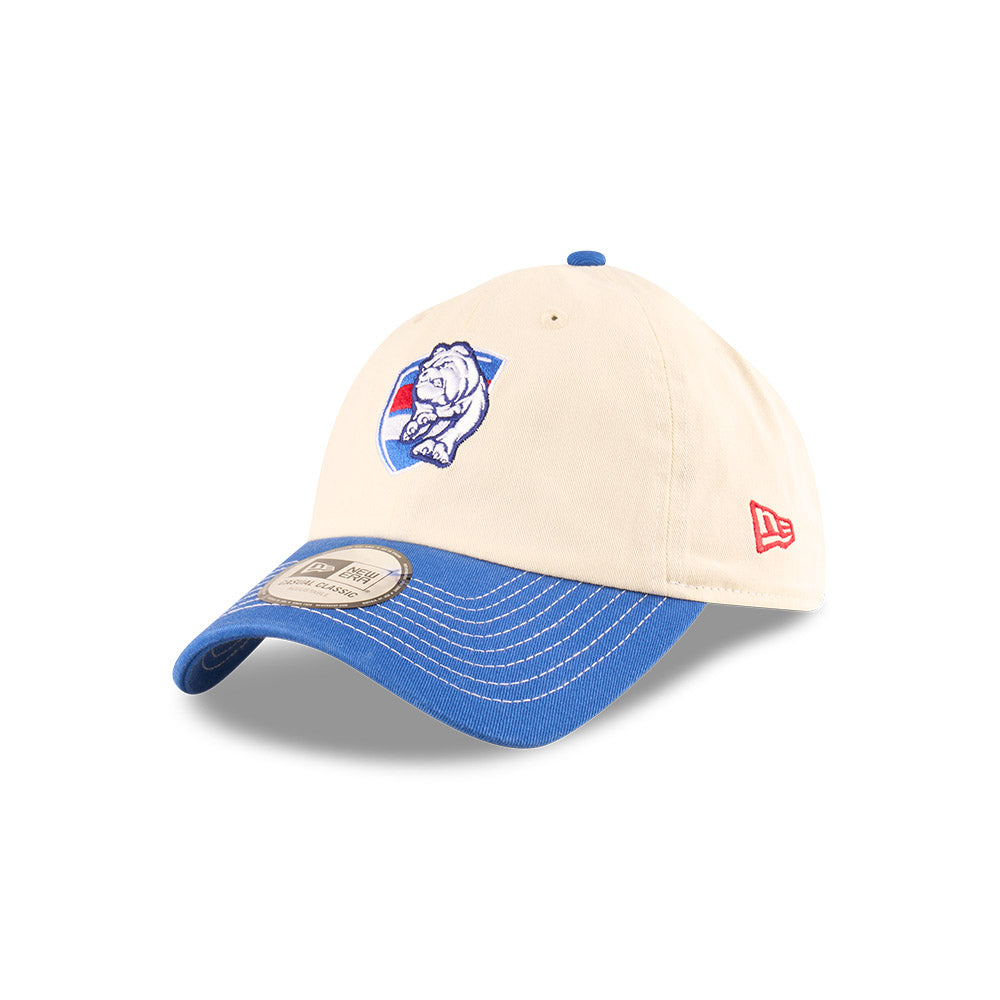 Western Bulldogs Hat - 2025 AFL 2Tone Chrome Contrast Casual Classic Strapback Cap - New Era